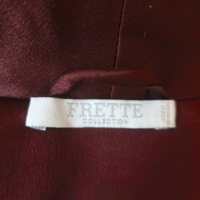 Frette Silk Jacquard Robe Brown Size Small