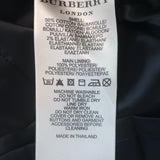 Pre-owned Burberry London double-breasted pleated jacket in black stretch cotton, size US 8