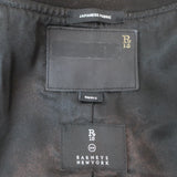 R13 Shrunken Roadie Jacket Black Satin Size Small