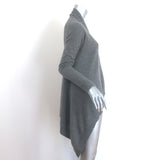 360 Cashmere Draped Cardigan Gray Cashmere Size Small V-Neck Sweater