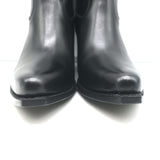 Celine Berlin 80 Cowboy Boots Black Leather Size 38 Pointed Toe Ankle Boots