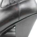 Celine Berlin 80 Cowboy Boots Black Leather Size 38 Pointed Toe Ankle Boots