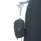 Prada Nylon Wristlet Pouch Black Small Clutch Bag