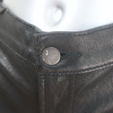 J Brand Flared Stretch Leather Pants Black Size 28