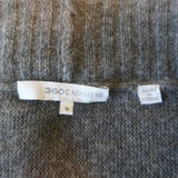 360 Cashmere Draped Cardigan Gray Cashmere Size Small V-Neck Sweater