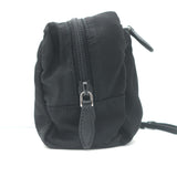 Prada Nylon Wristlet Pouch Black Small Clutch Bag