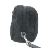 Prada Nylon Wristlet Pouch Black Small Clutch Bag