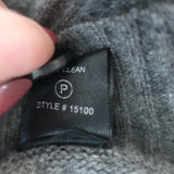 360 Cashmere Draped Cardigan Gray Cashmere Size Small V-Neck Sweater