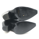 Celine Berlin 80 Cowboy Boots Black Leather Size 38 Pointed Toe Ankle Boots