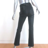 J Brand Flared Stretch Leather Pants Black Size 28