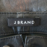 J Brand Flared Stretch Leather Pants Black Size 28