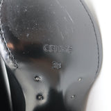 Celine Berlin 80 Cowboy Boots Black Leather Size 38 Pointed Toe Ankle Boots