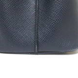 Prada Double Medium Tote Navy Saffiano Leather Shoulder Bag