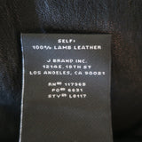 J Brand Flared Stretch Leather Pants Black Size 28