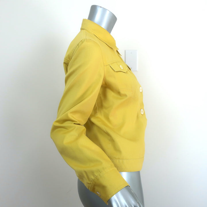 Dolce &amp; Gabbana Yellow Denim Jacket Size 42