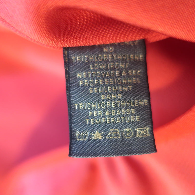 Zac Posen Sleeveless Dress Red Stretch Silk &amp; Layered Organza Size 6