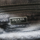 Prada Nylon Wristlet Pouch Black Small Clutch Bag