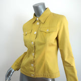 Dolce & Gabbana Yellow Denim Jacket Size 42