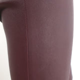 Helmut Lang stretch leather skinny pants, burgundy (size 4), pre-owned authentic designer luxury
