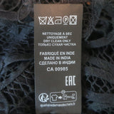 Isabel Marant Neline Guipure Lace Puff Sleeve Blouse Black Cotton Size 34, NEW