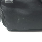 Prada Nylon Cosmetic Bag Black Small Front Pocket Clutch