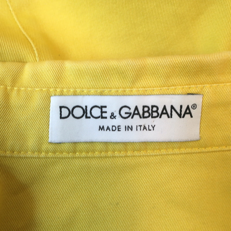 Dolce &amp; Gabbana Yellow Denim Jacket Size 42