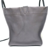 Celine Medium Phantom Luggage Tote Gray Cotton Canvas & Black Leather