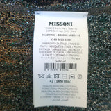 Missoni Metallic Knit Long Cardigan Multicolor Size 42 Open-Front Sweater