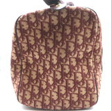 Vintage Christian Dior Trotter Boston Bag Burgundy Diorissimo Canvas
