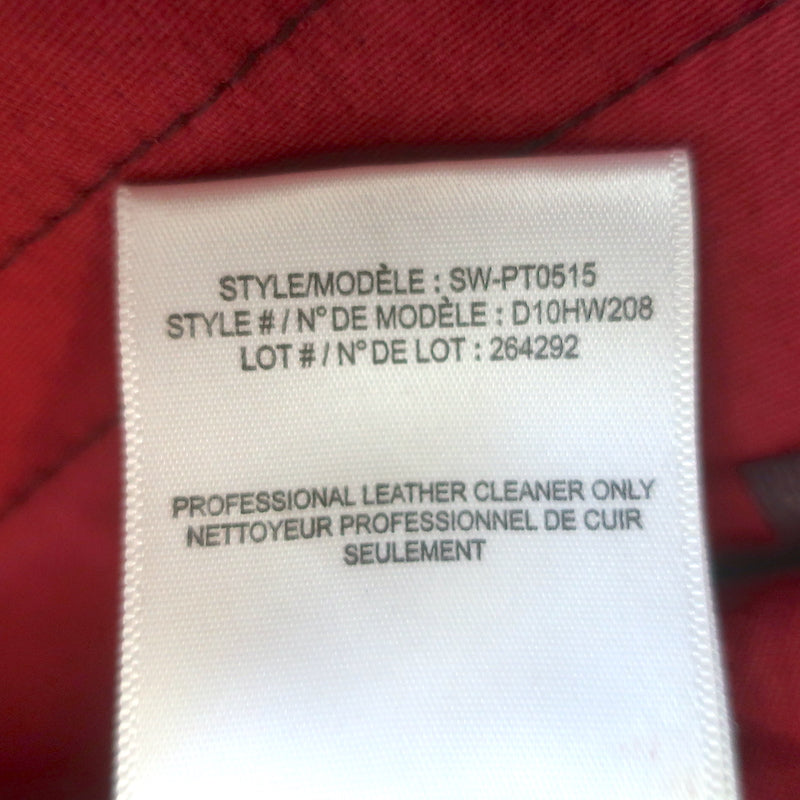 Authentic Helmut Lang stretch leather skinny pants, burgundy, pre-owned with minor wear (size 4)