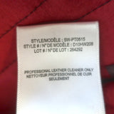 Authentic Helmut Lang stretch leather skinny pants, burgundy, pre-owned with minor wear (size 4)