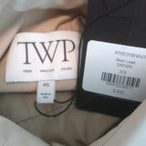 TWP Short Lived Cropped Shirt Safari Beige Cotton Size Extra Small NEW