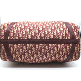 Vintage Christian Dior Trotter Boston Bag Burgundy Diorissimo Canvas