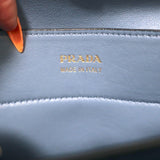 Prada Double Medium Tote Navy Saffiano Leather Shoulder Bag