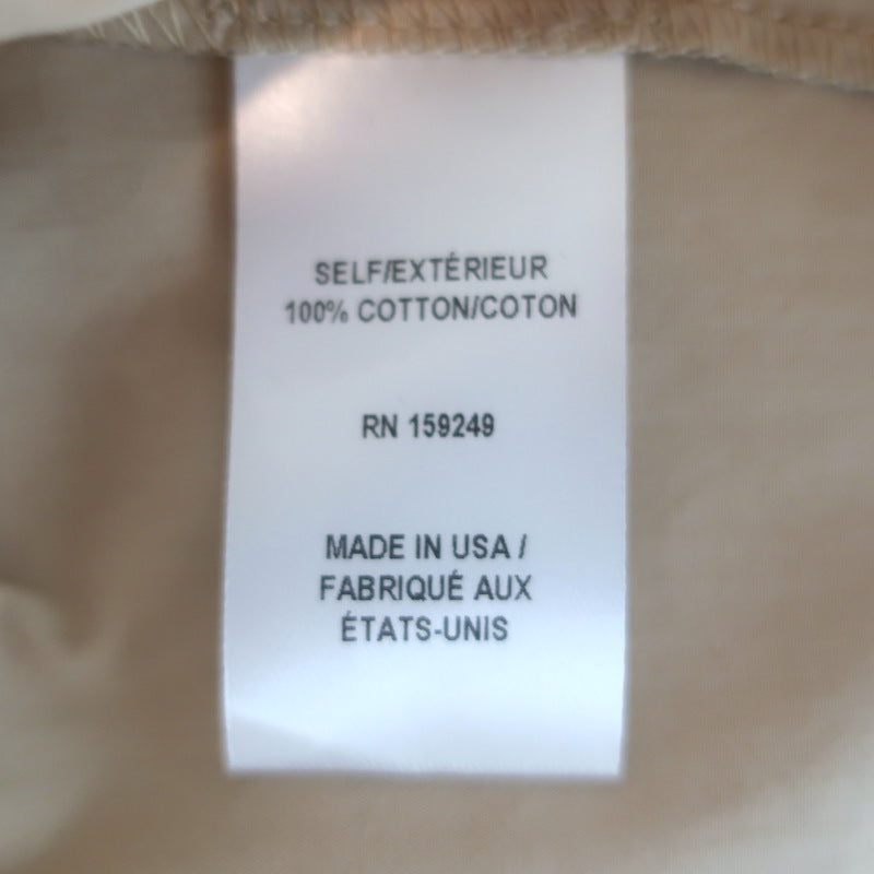 TWP Short Lived Cropped Shirt Safari Beige Cotton Size Extra Small NEW