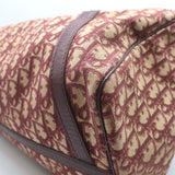 Vintage Christian Dior Trotter Boston Bag Burgundy Diorissimo Canvas