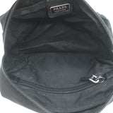 Prada Nylon Cosmetic Bag Black Small Front Pocket Clutch
