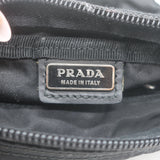 Prada Nylon Cosmetic Bag Black Small Front Pocket Clutch