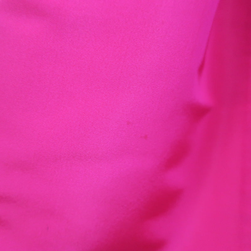 Oscar de La Renta Bow-Shoulder Midi Dress Fuchsia Silk Faille Size 2