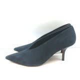 Celine V-Cut pumps, black suede pointed-toe heels — authentic, pre-owned luxury, gently worn (EU 40 / US 9)
