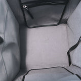 Celine Medium Phantom Luggage Tote Gray Cotton Canvas & Black Leather