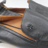 Tory Burch Kira Stretch Travel Loafers Black Leather Size 10.5
