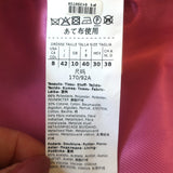 Max Mara Weekend Metallic Jacquard Coat Pink/Brown Cotton-Blend Size US 8