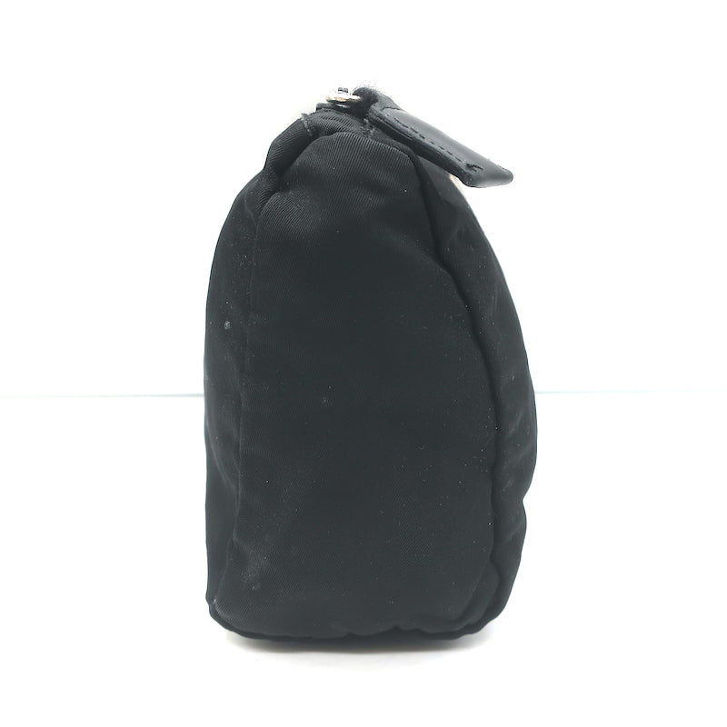 Prada Nylon Cosmetic Bag Black Small Clutch