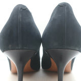 Celine V-Cut pumps, black suede pointed-toe heels, authentic pre-owned gently worn (EU 40/US 9)