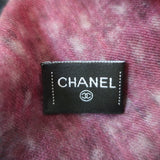 Chanel No 5 Cashmere Gauze Stole Purple/Black Printed Shawl Scarf