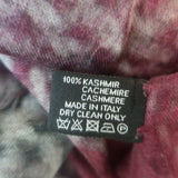 Chanel No 5 Cashmere Gauze Stole Purple/Black Printed Shawl Scarf