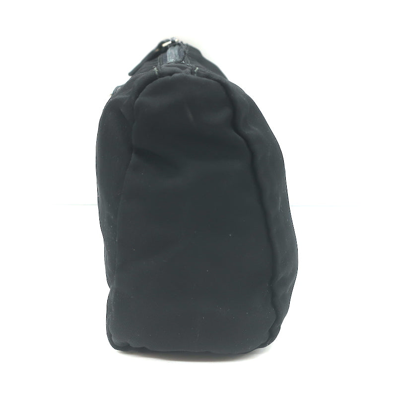 Prada Nylon Cosmetic Bag Black Small Clutch