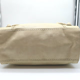 Balenciaga Giant Brogues Covered Folder Tote Ecru Leather Large Shoulder Bag