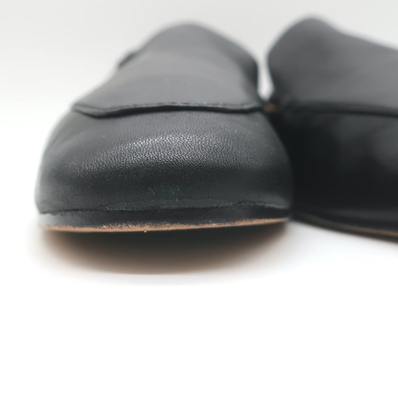 Tory Burch Kira Stretch Travel Loafers Black Leather Size 10.5